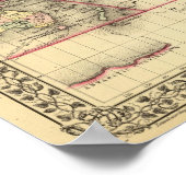 World Map with Explorers' sea routes Poster (Hoek)