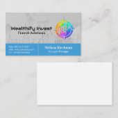 World Market Finance Chart | Fintech-Logo Visitekaartje (Voorkant / Achterkant)