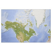 World Mercator Map Stof (Fat Quarter)