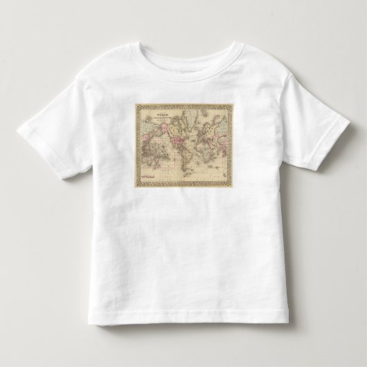 World Mercator proj Kinder Shirts (Voorkant)