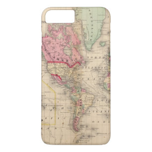 World Mercator proj Map door Mitchell Case-Mate iPhone Case