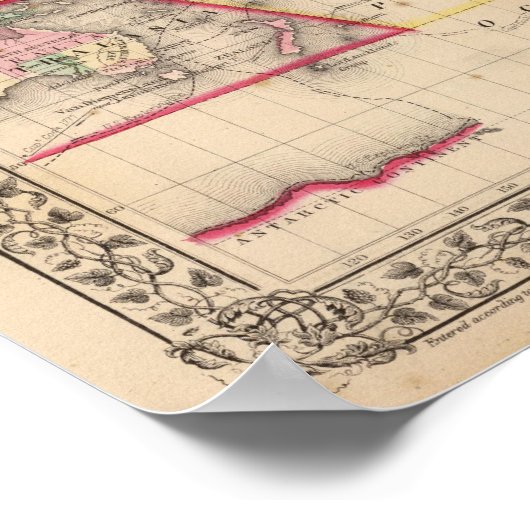 World Mercator proj Map door Mitchell Poster (Hoek)