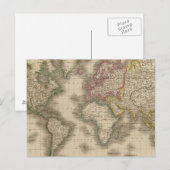 World, Mercator's Projection 2 Briefkaart (Voorkant / Achterkant)
