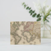 World, Mercator's Projection 2 Briefkaart (Staand voorkant)