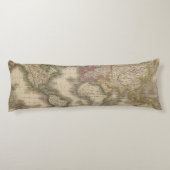 World, Mercator's Projection 2 Lichaamskussen (Achterkant)