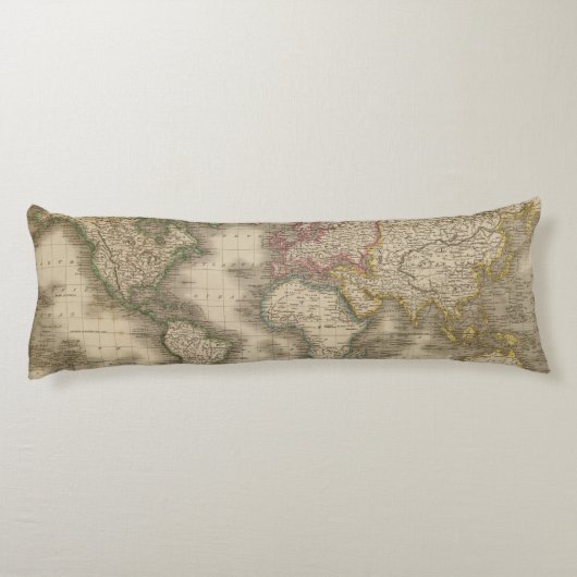 World, Mercator's Projection 2 Lichaamskussen (Achterkant)