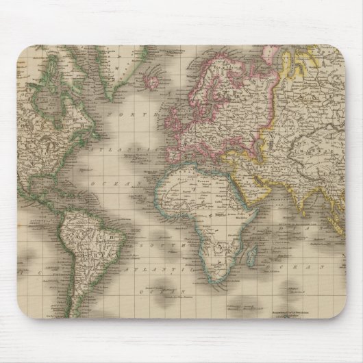 World, Mercator's Projection 2 Muismat (Voorkant)