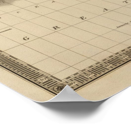 World, Mercator's Projection 2 Poster (Hoek)