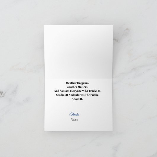 World Meteorological Day Gold Weather Icon Kaart (Binnen)