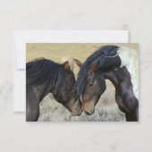World Mustang Horse Wedding RSVP-kaarten RSVP Kaartje (Achterkant)