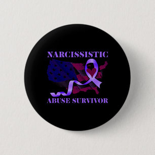 World Narcissistic Abuse Awareness Surviance Ronde Button 5,7 Cm