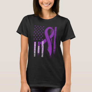 World Narcissistic Abuse Awareness US Flag Survivo T-shirt