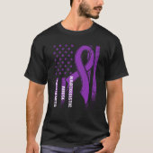 World Narcissistic Abuse Awareness US Flag Survivo T-shirt (Voorkant)