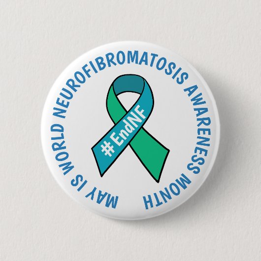 World Neurofibromatosis Awareness Maand Ronde Button 5,7 Cm (Voorkant)