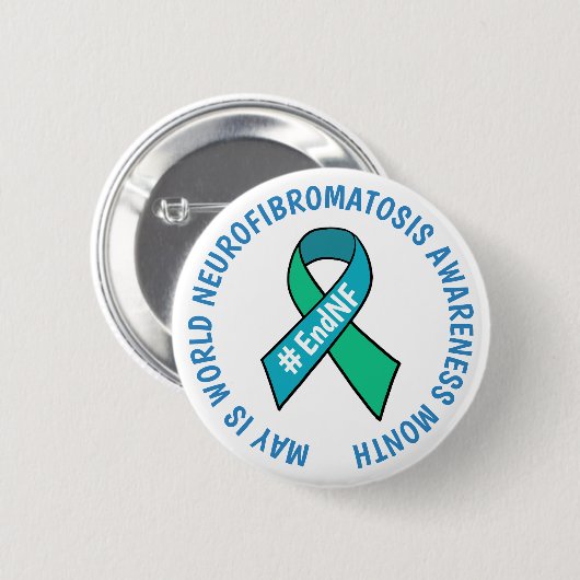 World Neurofibromatosis Awareness Maand Ronde Button 5,7 Cm (Voorkant /achterkant)
