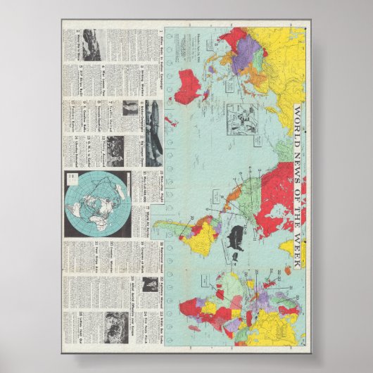 World News of the Week: maandag 24 apr 1944 Poster (Voorkant)
