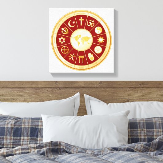 World of Faith Canvas Art Afdruk (Insitu (Slaapkamer))