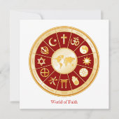 World of Faith Flat Kaart 5,25 inch x 5,25 inch (Voorkant)