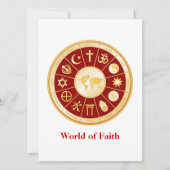 World of Faith Flat Wenskaart Kaart (Voorkant)
