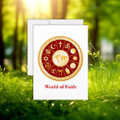 World of Faith Flat Wenskaart Kaart