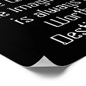 World of Imagination - Quote - Kunstdruk Poster (Hoek)