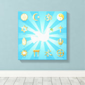 World of Peace Canvas Art (Insitu (Houten vloer))