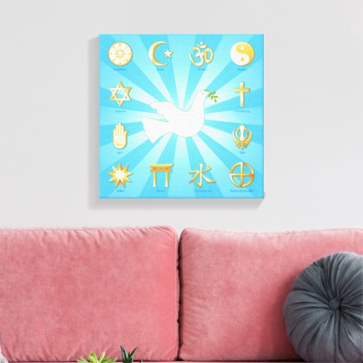 World of Peace Canvas Art (Insitu (Woonkamer))