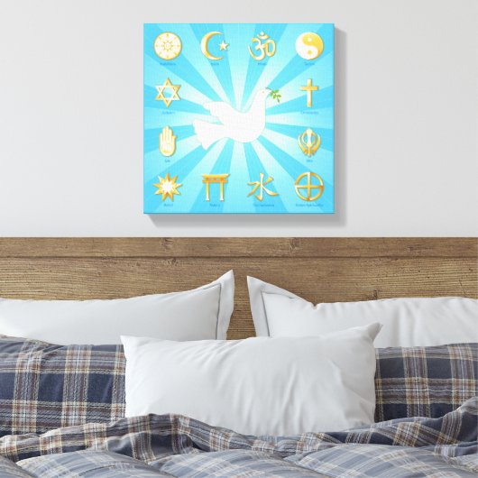 World of Peace Canvas Art (Insitu (Slaapkamer))