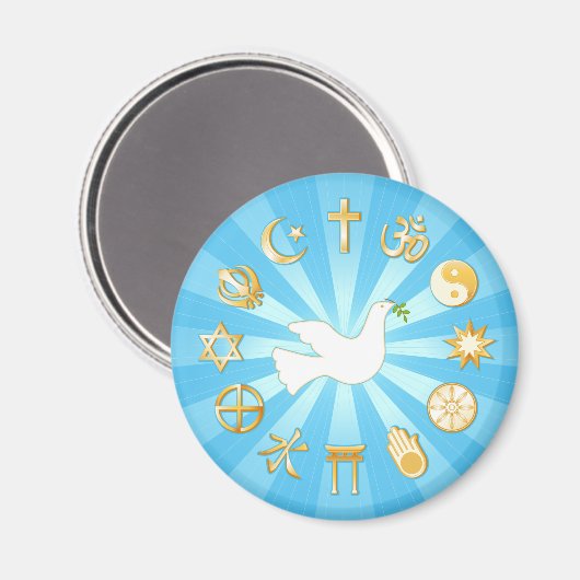 World of Peace Magnet (Voorkant / Achterkant)