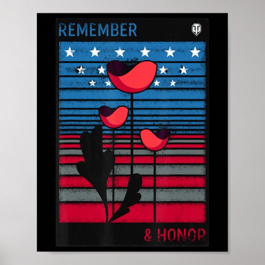 World of Tanks Memorial Day "Herinner en Hono Poster (Voorkant)