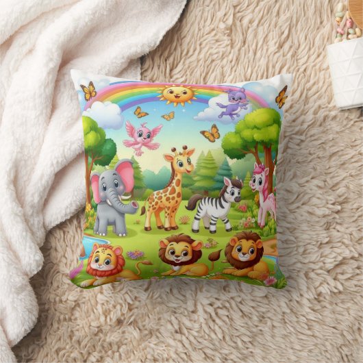 World of Wonder: Sierkussen van wilde dieren (Deken)