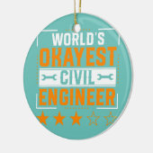 World Okayest Civil Engineer Civil Engineering Keramisch Ornament (Links)