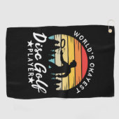 World Okayest Disk Golf Player Golfhanddoek (Horizontaal)