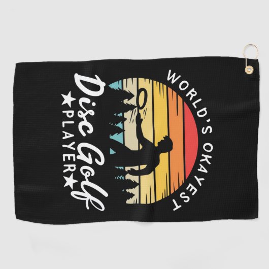 World Okayest Disk Golf Player Golfhanddoek (Horizontaal)