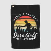 World Okayest Disk Golf Player Golfhanddoek (Voorkant)