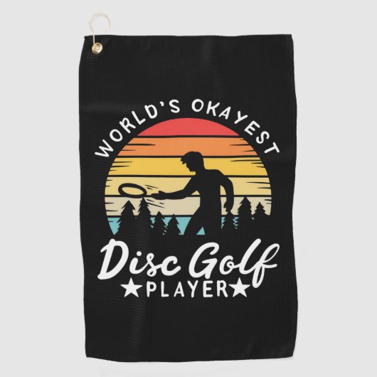 World Okayest Disk Golf Player Golfhanddoek (Voorkant)