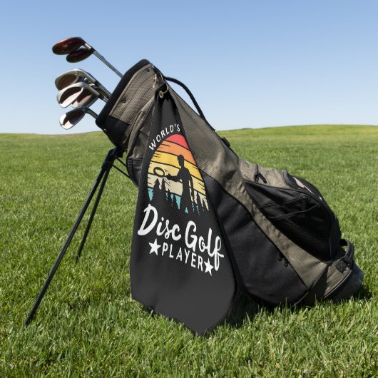 World Okayest Disk Golf Player Golfhanddoek (Groen)