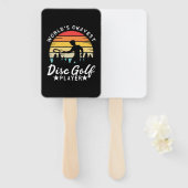 World Okayest Disk Golf Player Handwaaier (Voorkant en achterkant)