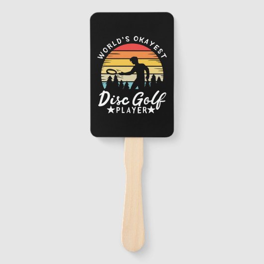 World Okayest Disk Golf Player Handwaaier (Voorkant)