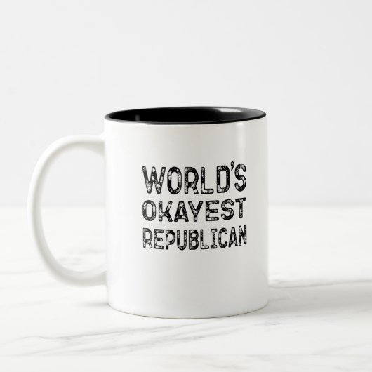 World Okayest Republikein Tweekleurige Koffiemok (Links)