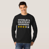World okayest Roommate Roommate T-shirt (Voorkant volledig)