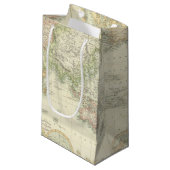 World on Mercator-projectie Klein Cadeauzakje (Voorkant Gekanteld)