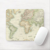 World on Mercator-projectie Muismat (Met muis)