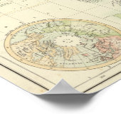 World on Mercator-projectie Poster (Hoek)