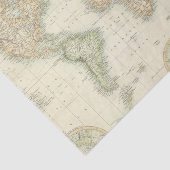 World on Mercator-projectie Tissuepapier (Detail)