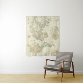 World on Mercator-projectie Wandkleed (In situ)