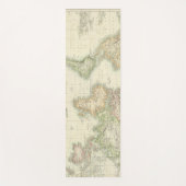 World on Mercator-projectie Yogamat (Voorkant)