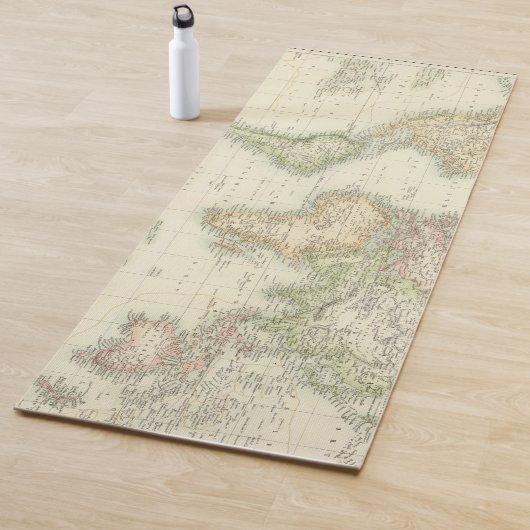 World on Mercator-projectie Yogamat (In situ)
