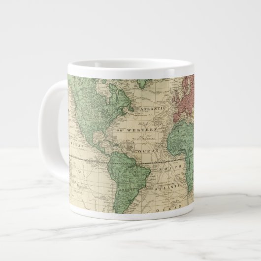 World on Mercators Projection 2 Grote Koffiekop (Links)