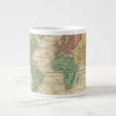 World on Mercators Projection 2 Grote Koffiekop (Voorkant)